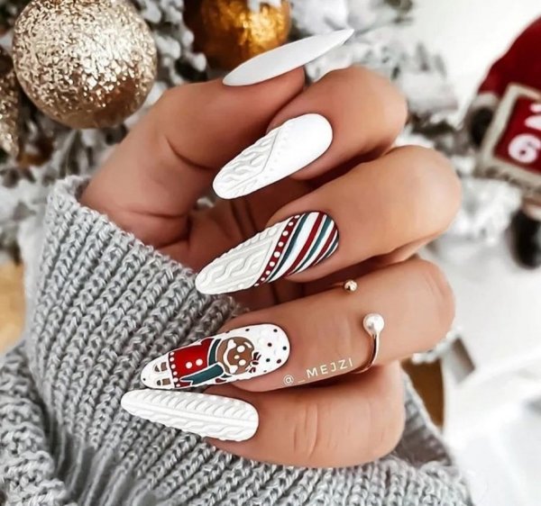 Новогодние ногти 2022