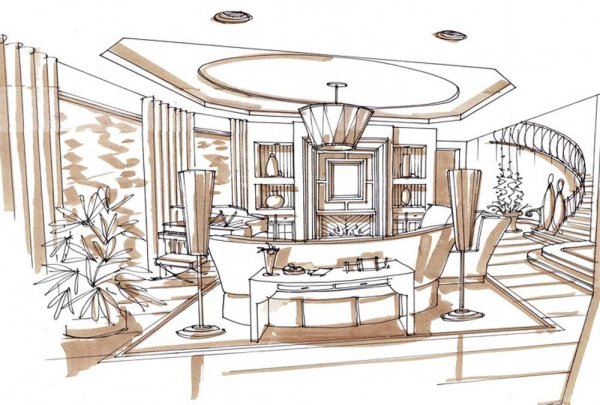 Коридор школы рисунок