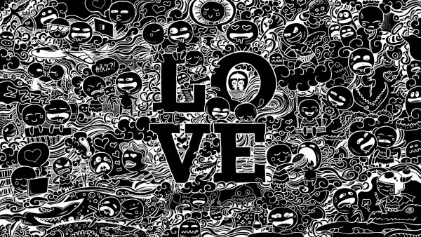 Черно белая обложка