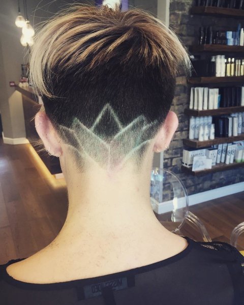 Рисунки для выбривания затылка