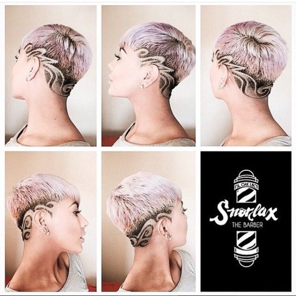 Хаир тату цветок