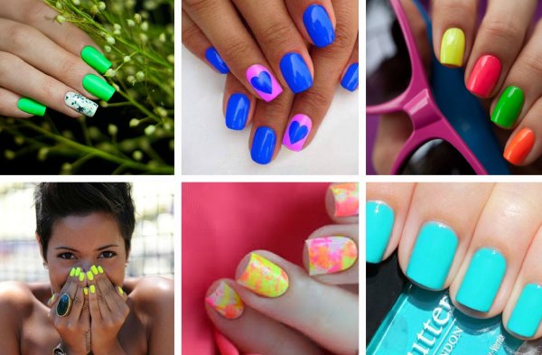 Геометрия на ногтях два цвета