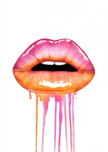 Губы мультяшные