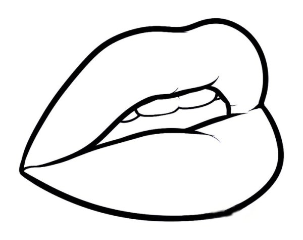 Разукрашка губы