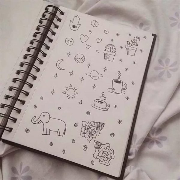 Идеи для рисунков в блокноте