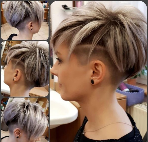 Экстремальные прически женские