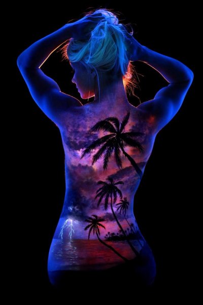 Боди-арт художника John Poppleton