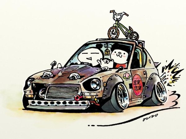 Нарисованные японские машины