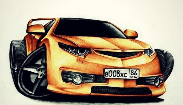 Хонда рисунок