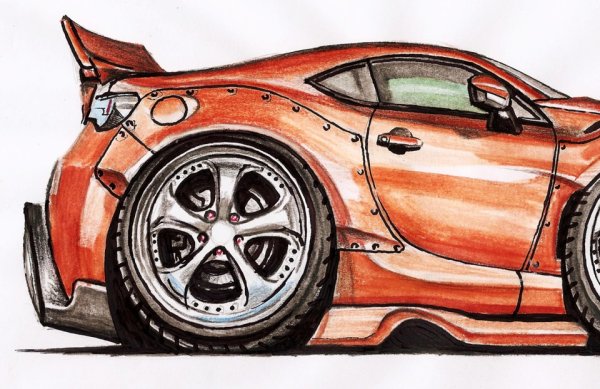 Тойота гт86 скетч