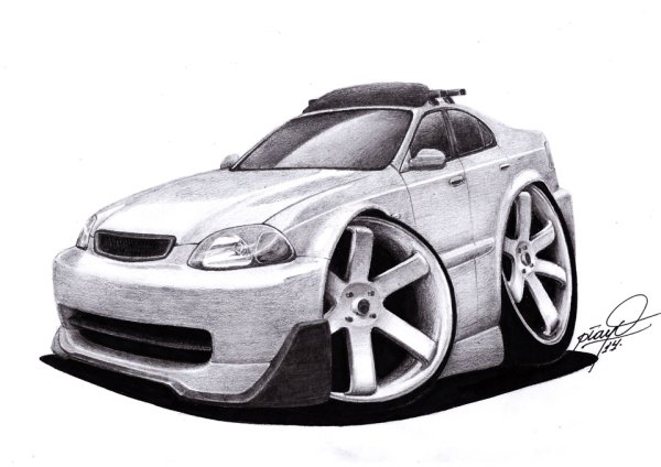 Шарж Хонда Цивик