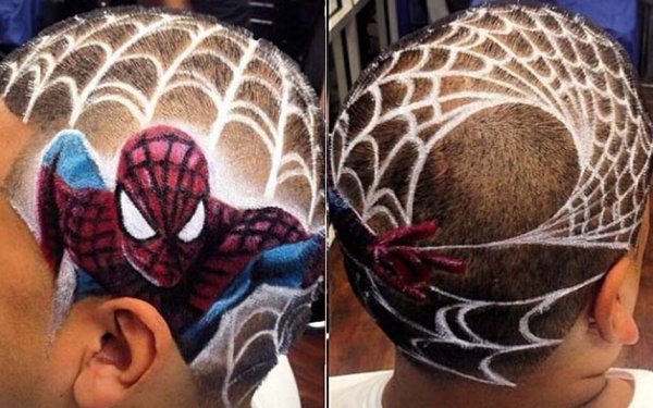 Рисунки на голове