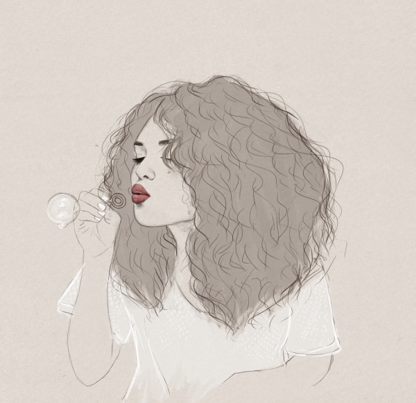 Рисунки девушек Эстетика