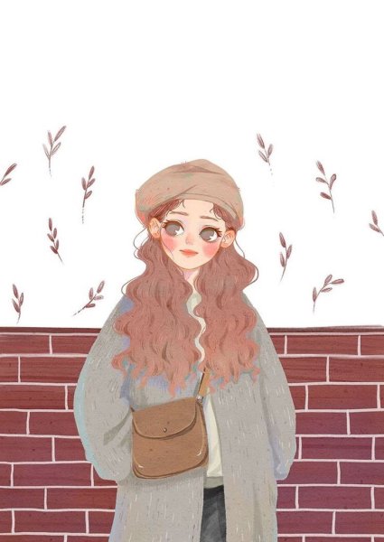 Девушка цветок рисунок