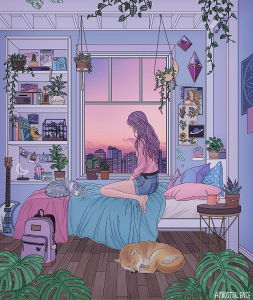 Инди КИД Эстетика фиолетовый