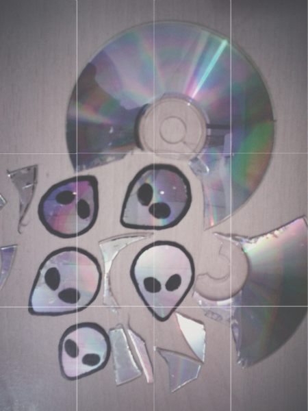 Диски с рисунками на стену