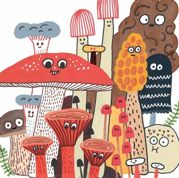 Грибы из пинтереста