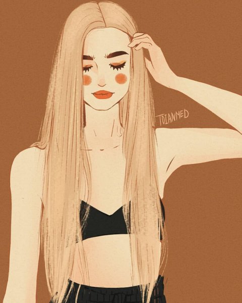 Девушка арт