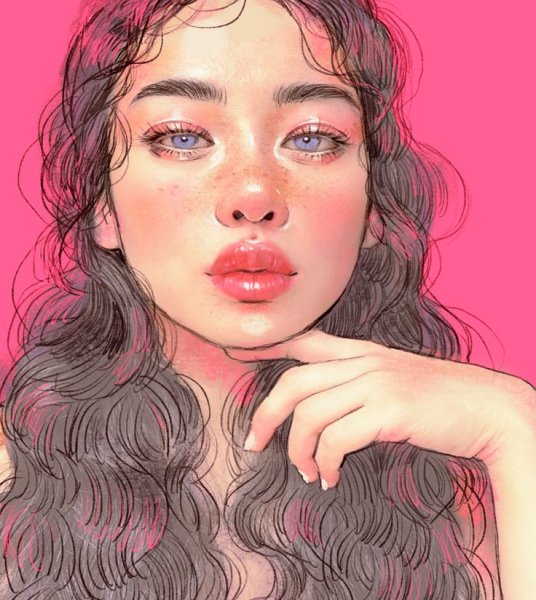 Рисунки девушек Эстетика