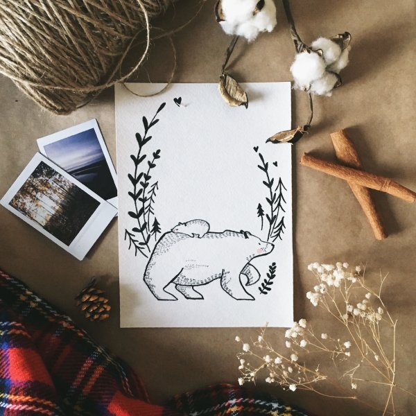 Рисуночки Эстетика новогодние