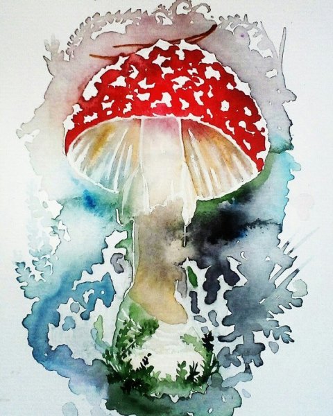 Шишкин мухоморы картина