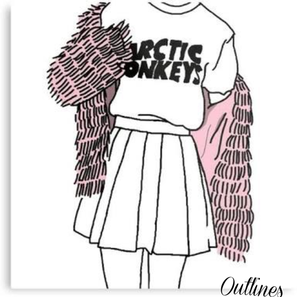 Рисунки из пинтереста легко одежда