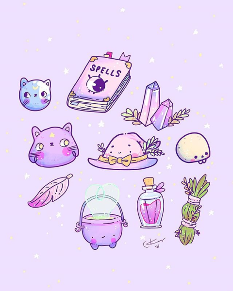 Пастельные Стикеры