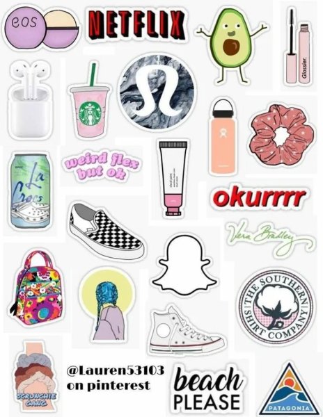 Стикеры для распечатки