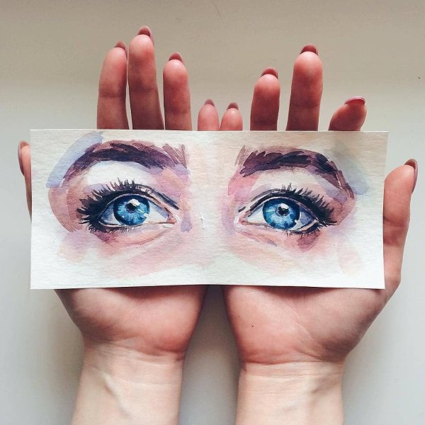 Эстетика глаза нарисованные