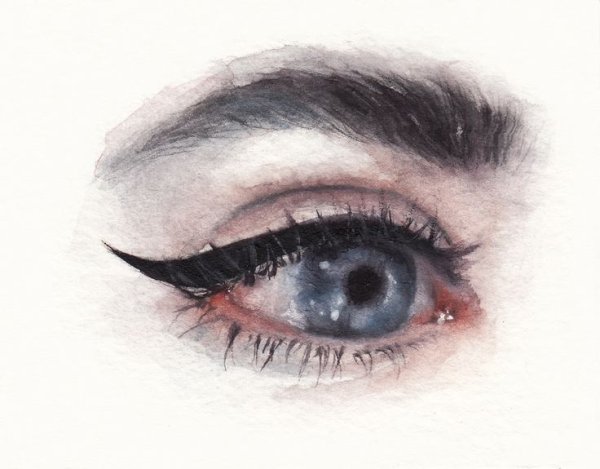 Рисование лица карандашом для скетчбука