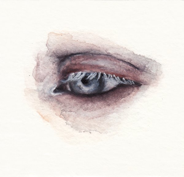 Зрачок акварелью