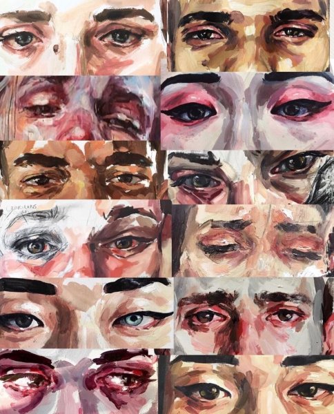 Глаз акварелью