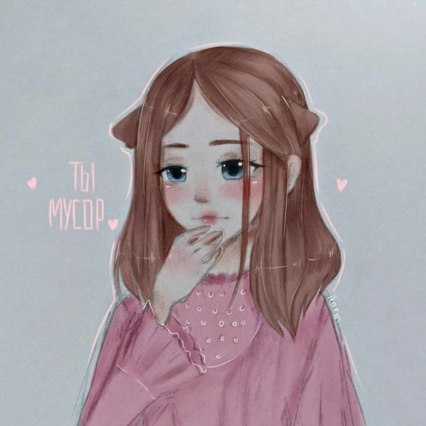 Девушка рисунок