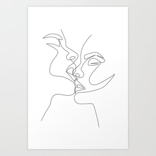 Два лица одной линией