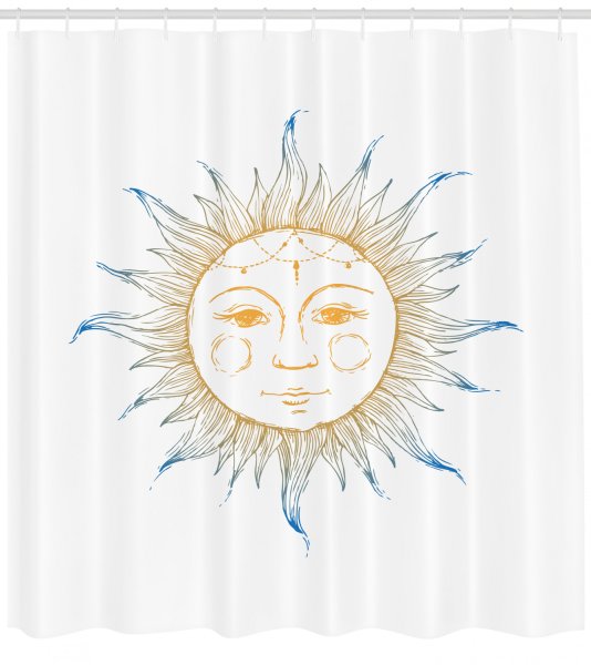 Солнце с лицом рисунок