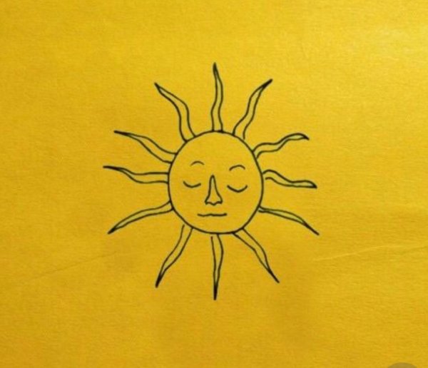 Эстетичное изображение солнца