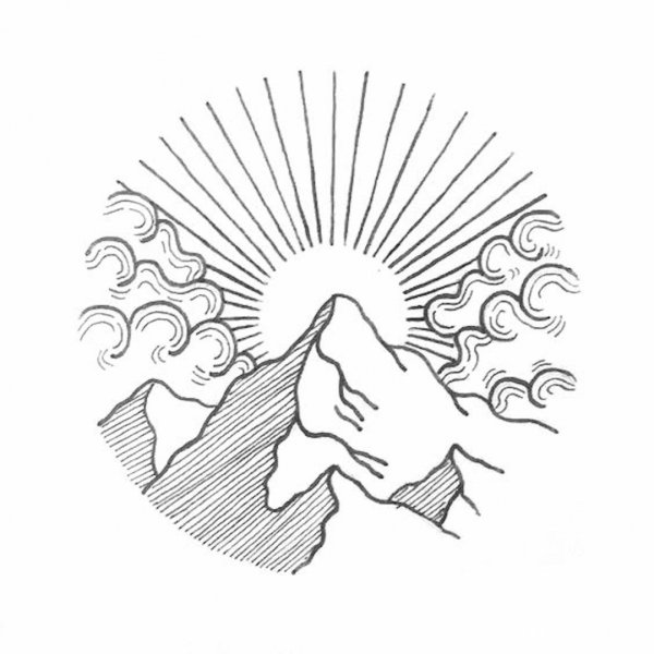 Лучи тату эскиз