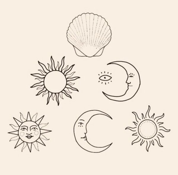 Солнце эскиз