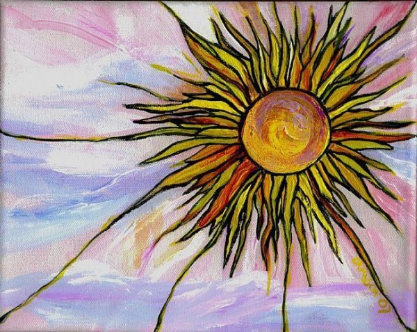 Абстрактное изображение солнца