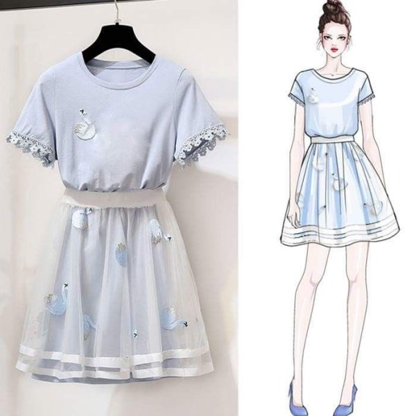 Корейские модные эскизы одежды