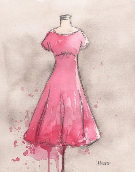 Нарисовать платье