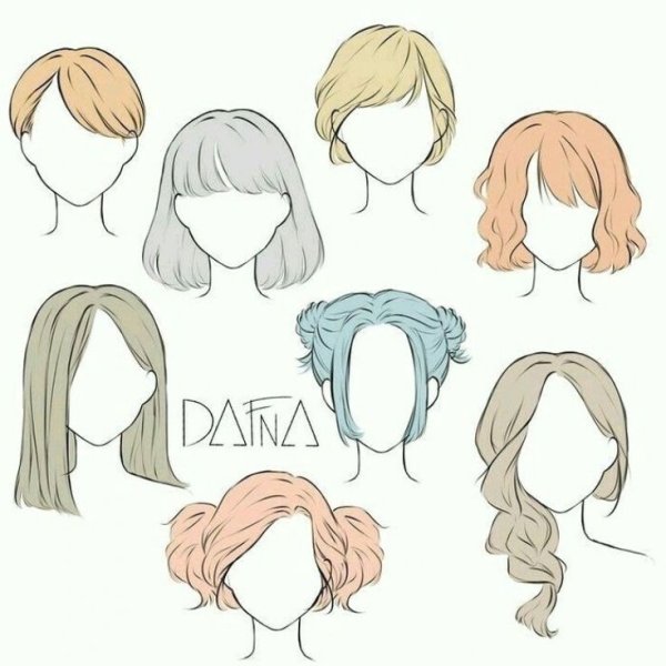 Нарисованные волосы Ани