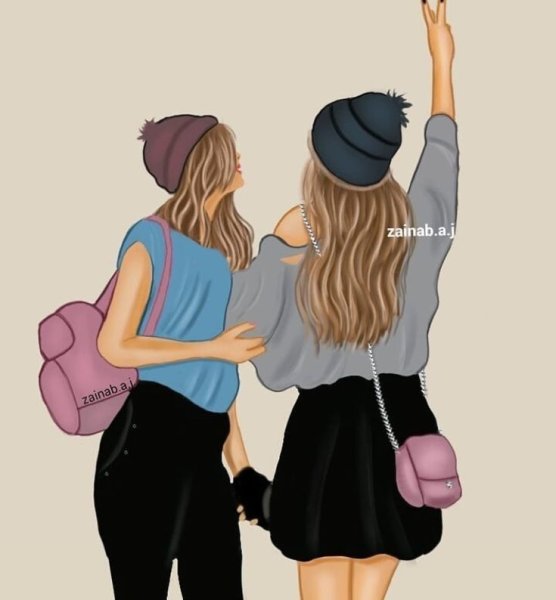 Подруги рисунок