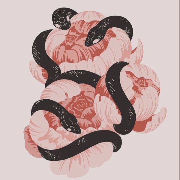 Милая змея арт