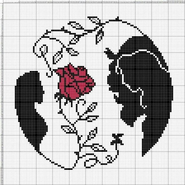 Вышивка перо