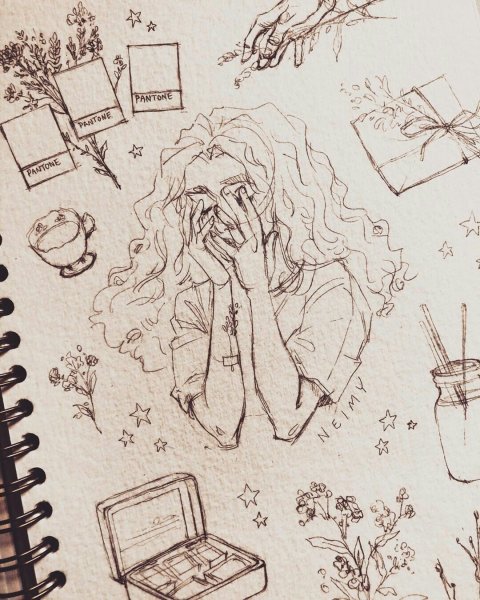 Скетчбук для рисования рисунки