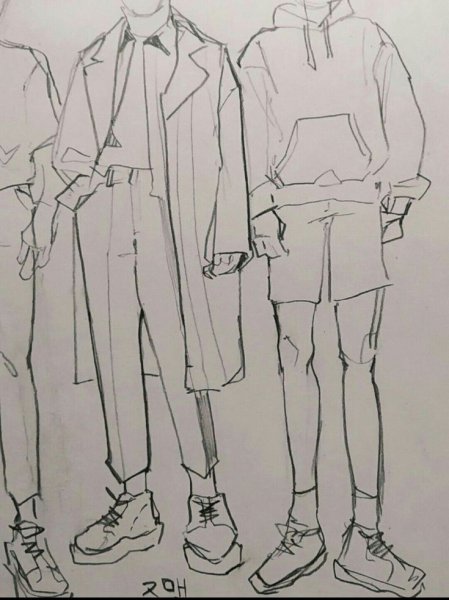 Рисунок девушки в полный рост