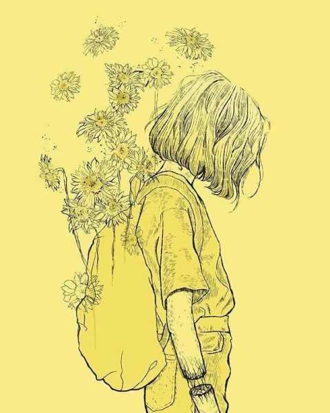 Желтый арт Эстетика