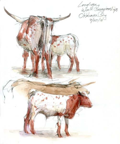 Корова скетч