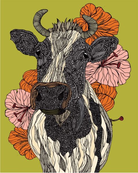 Принты коровы